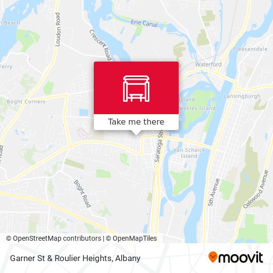 Garner St & Roulier Heights map