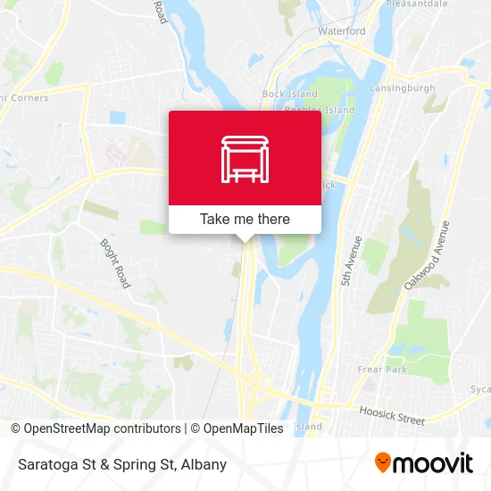 Saratoga St & Spring St map