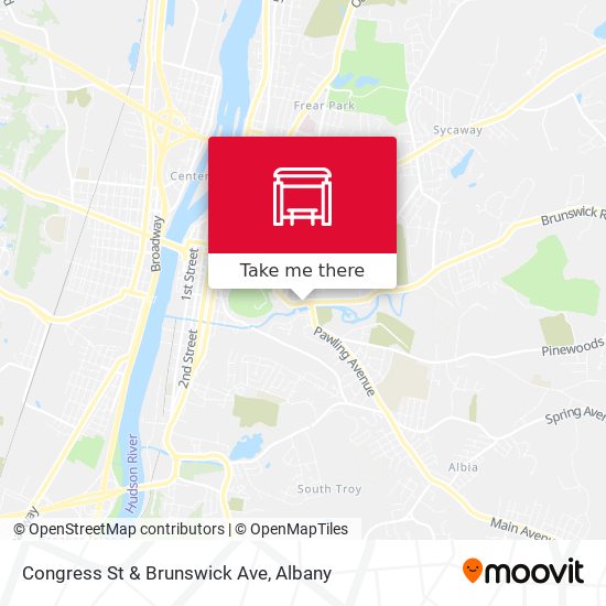Congress St & Brunswick Ave map