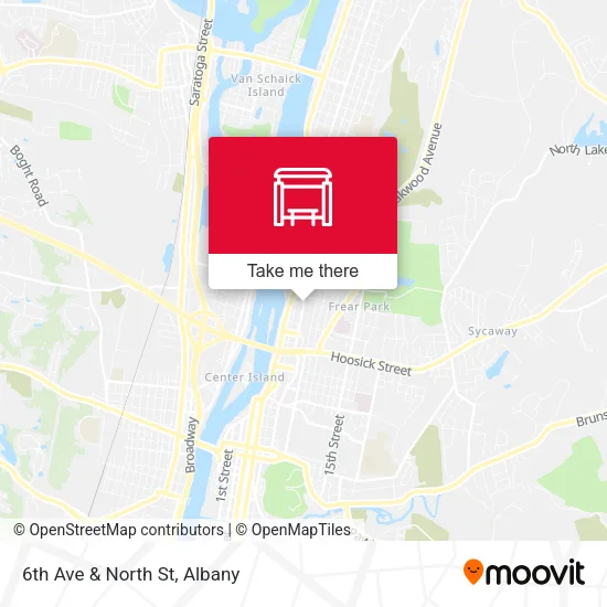 6th Ave & North St map