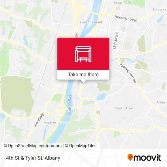 4th St & Tyler St map