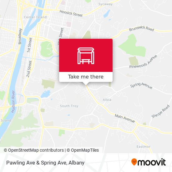 Pawling Ave & Spring Ave map
