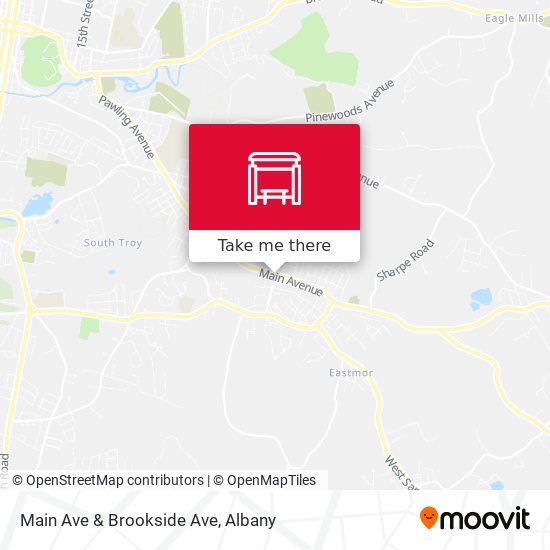Main Ave & Brookside Ave map
