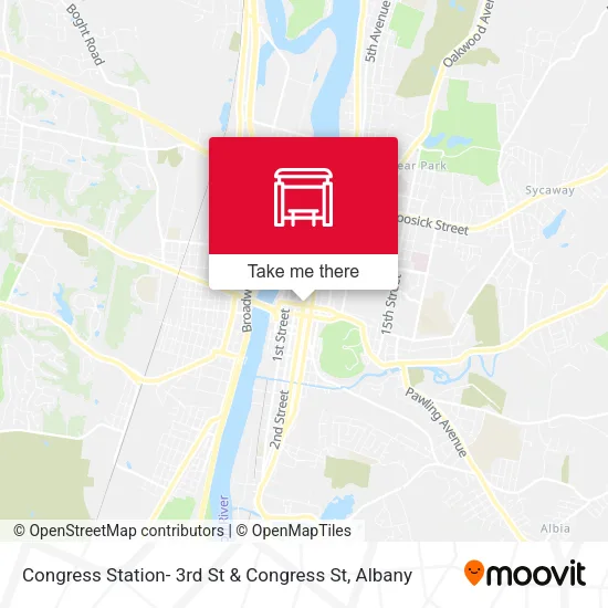 Mapa de Congress Station- 3rd St & Congress St