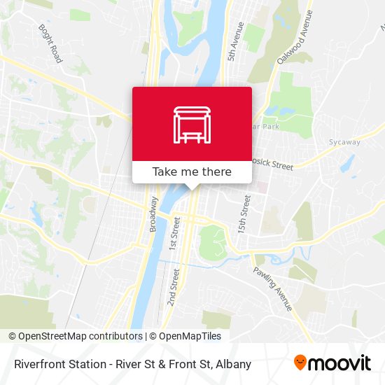 Riverfront Station - River St & Front St map