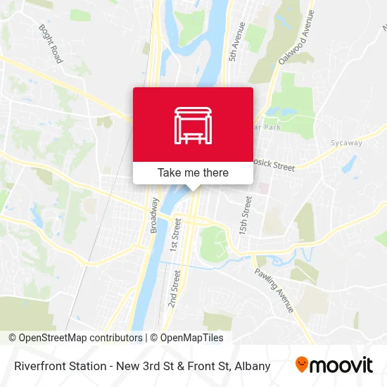 Riverfront Station - New 3rd St & Front St map
