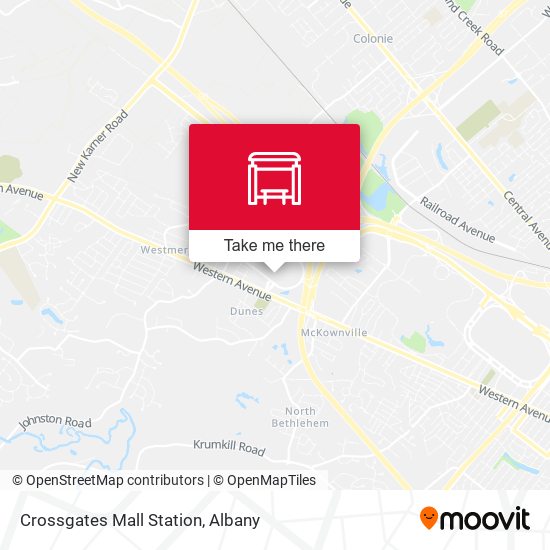 Crossgates Mall Station map