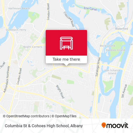 Columbia St & Cohoes High School map