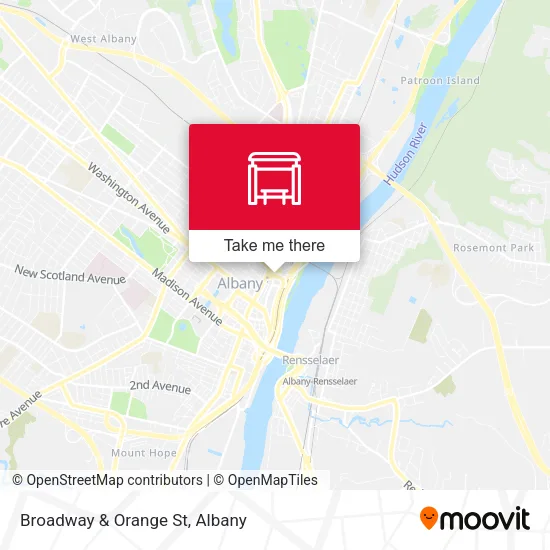 Broadway & Orange St map