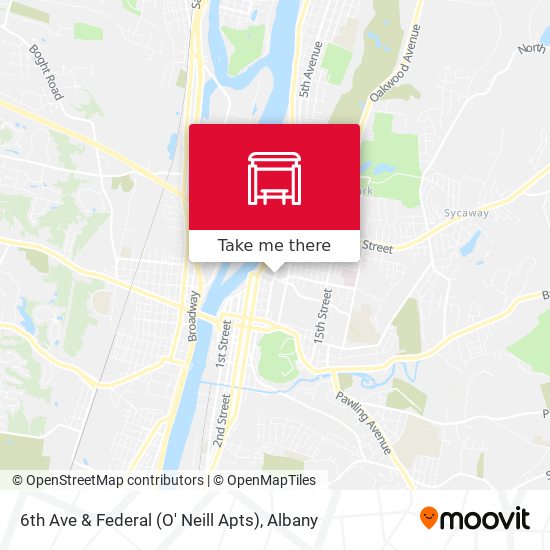 6th Ave &  Federal (O' Neill Apts) map
