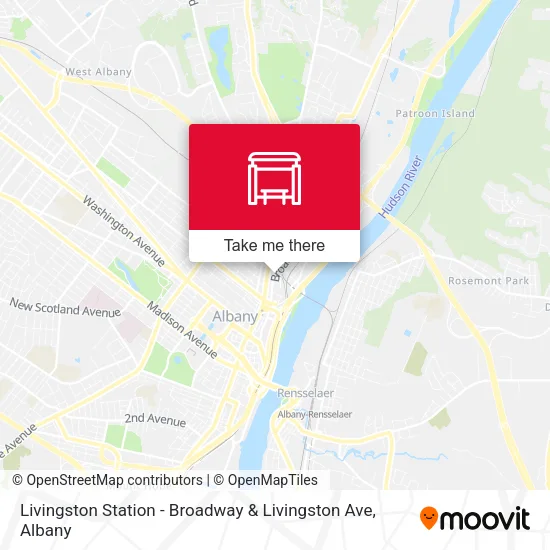 Mapa de Livingston Station - Broadway & Livingston Ave