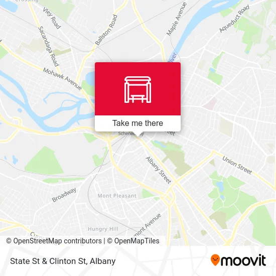 State St & Clinton St map