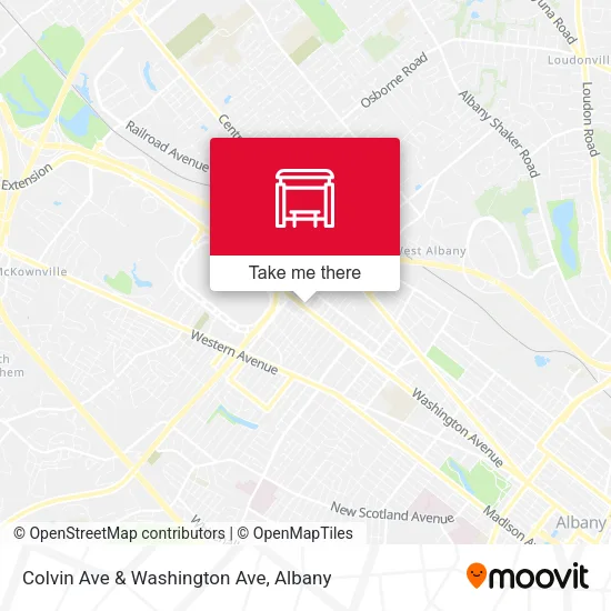 Mapa de Colvin Ave & Washington Ave