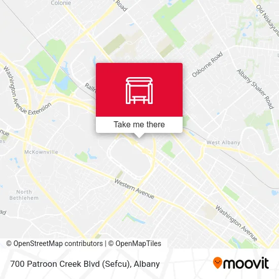 Mapa de 700 Patroon Creek Blvd (Sefcu)