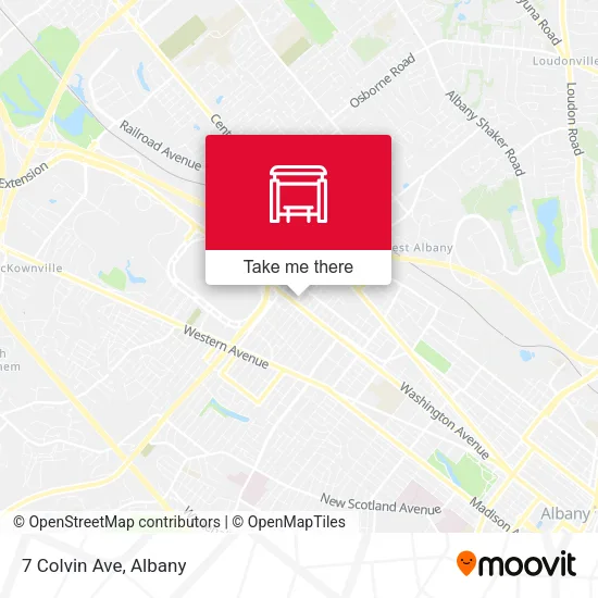 Mapa de 7 Colvin Ave