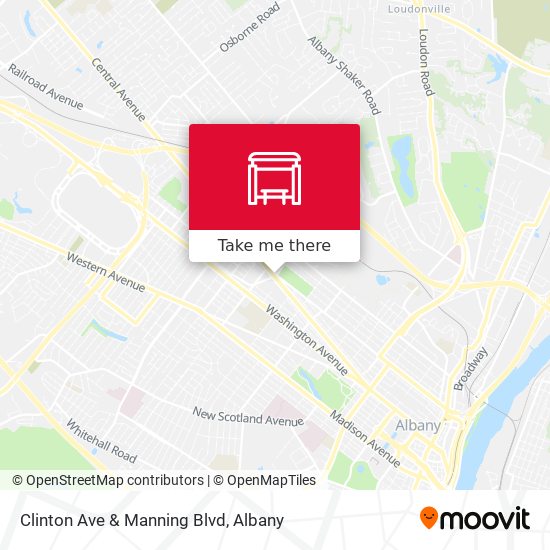 Clinton Ave  & Manning Blvd map