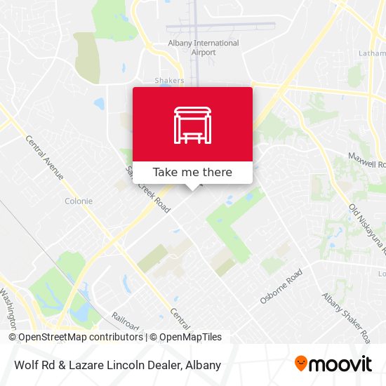 Wolf Rd & Lazare Lincoln Dealer map