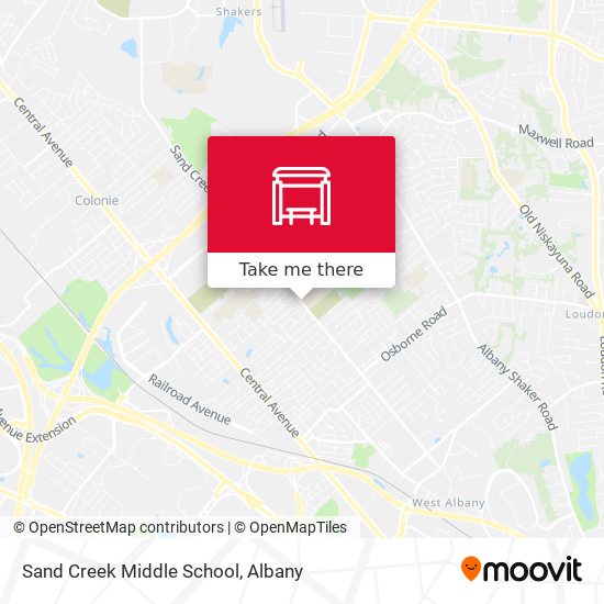 Sand Creek Middle School map