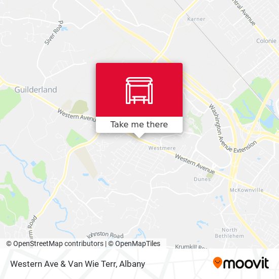Western Ave & Van Wie Terr map
