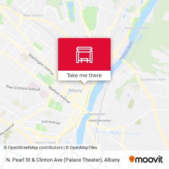 N. Pearl St & Clinton Ave (Palace Theater) map