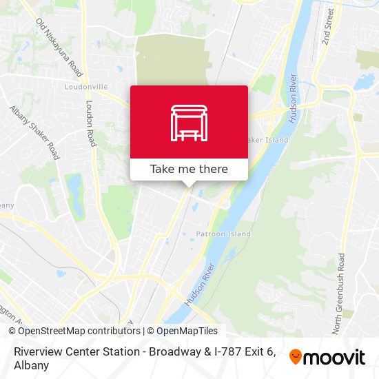 Riverview Center Station - Broadway & I-787 Exit 6 map