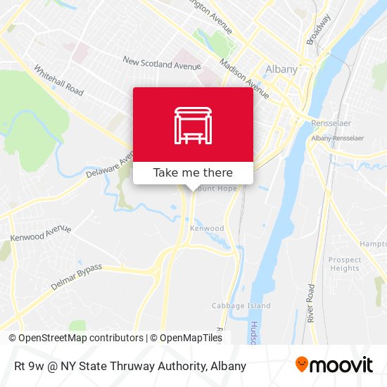 Rt 9w @ NY State Thruway Authority map