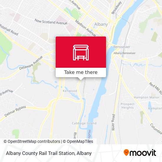 Albany County Rail Trail Station map