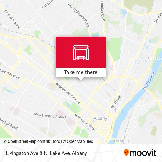 Livingston Ave & N. Lake Ave map