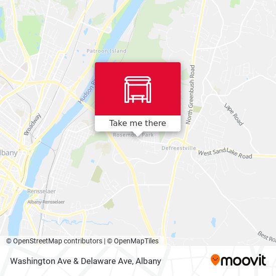 Mapa de Washington Ave & Delaware Ave