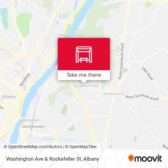 Mapa de Washington Ave & Rockefeller St