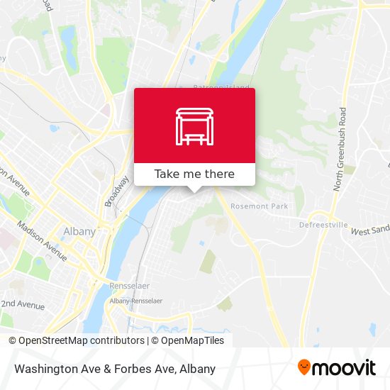 Washington Ave & Forbes Ave map