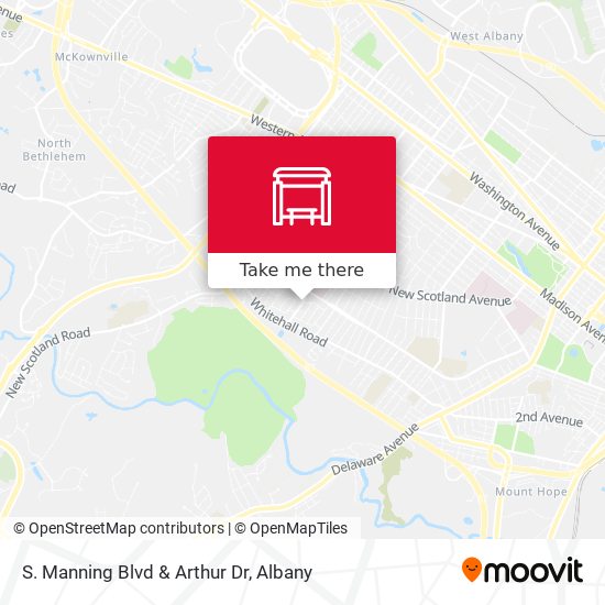 S. Manning Blvd & Arthur Dr map