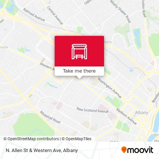 Mapa de N. Allen St & Western Ave