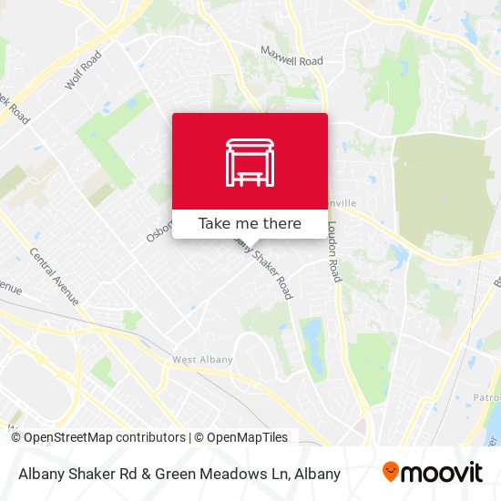Albany Shaker Rd & Green Meadows Ln map