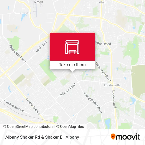 Mapa de Albany Shaker Rd & Shaker El