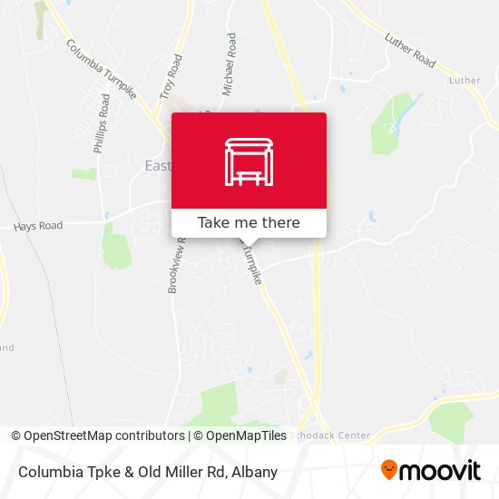 Columbia Tpke & Old Miller Rd map