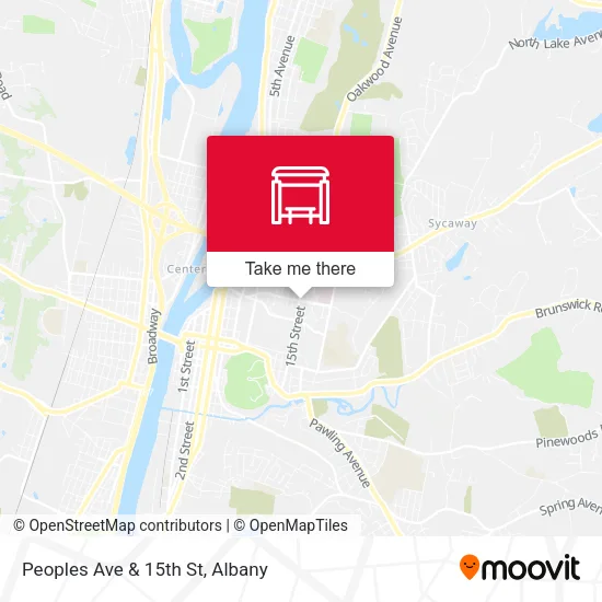 Peoples Ave & 15th St map