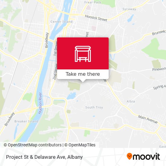 Mapa de Project St & Delaware Ave