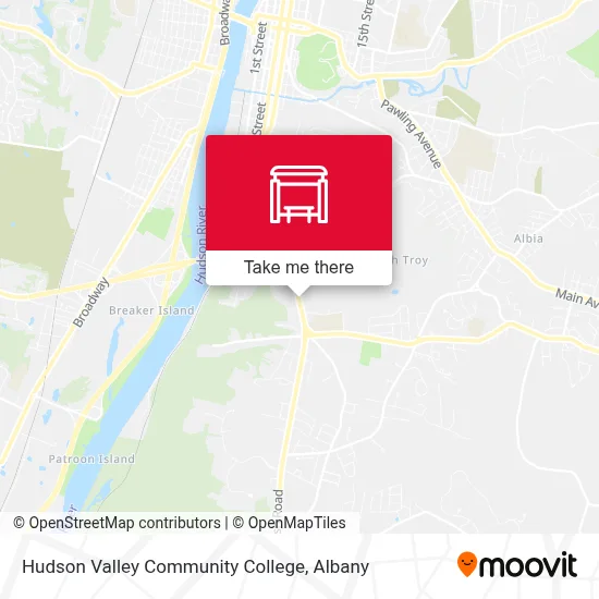 Hudson Valley Community College map
