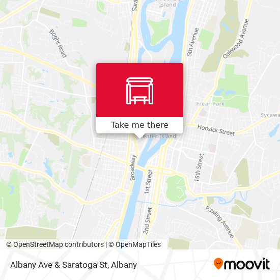 Albany Ave & Saratoga St map