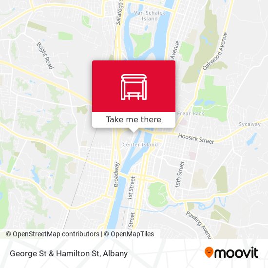 George St & Hamilton St map