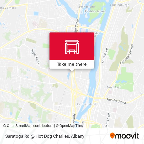 Saratoga Rd @ Hot Dog Charlies map
