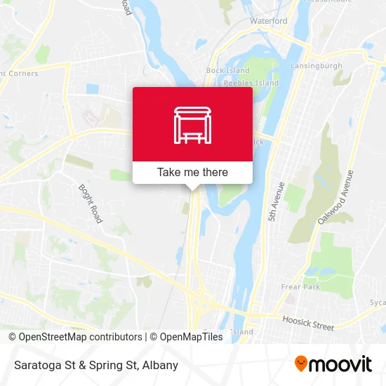 Saratoga St & Spring St map