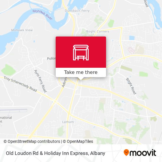 Old Loudon Rd & Holiday Inn Express map