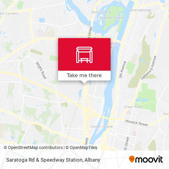 Saratoga Rd & Speedway Station map
