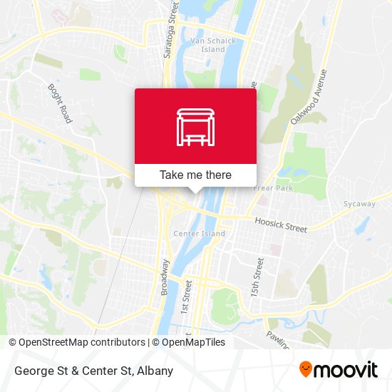 Mapa de George St & Center St