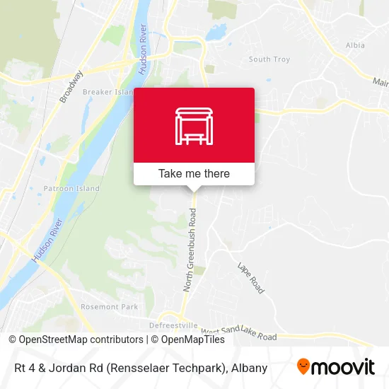 Mapa de Rt 4 & Jordan Rd (Rensselaer Techpark)