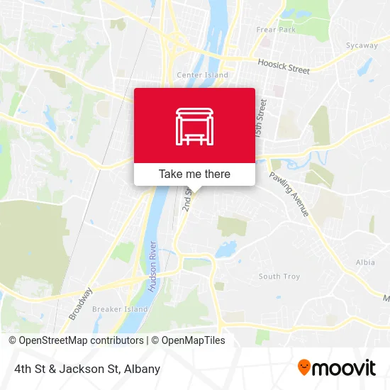 4th St & Jackson St map