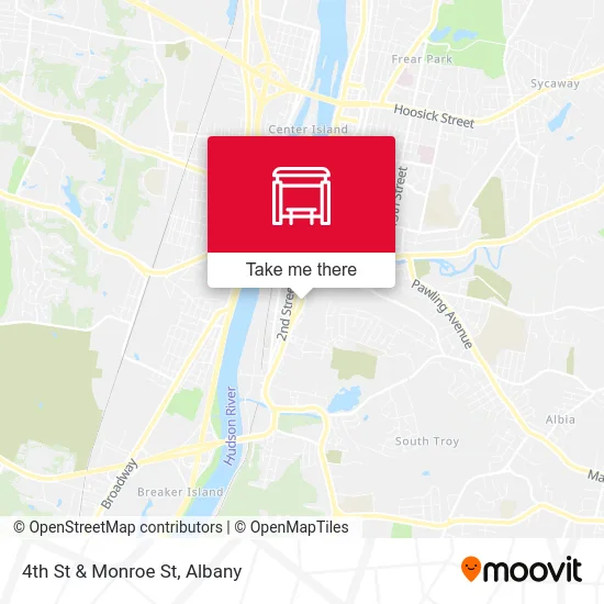 4th St & Monroe St map