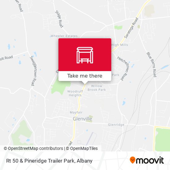Rt 50 & Pineridge Trailer Park map